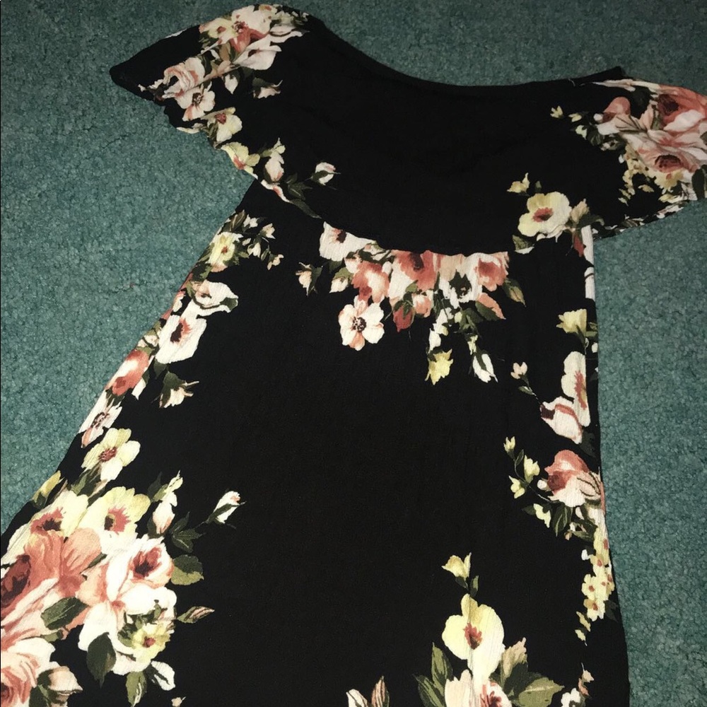 Floral off the shoulder dress